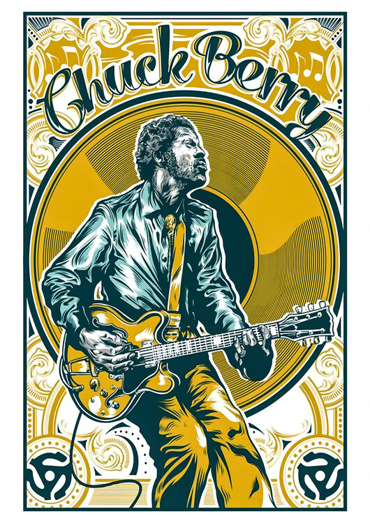 Poster Chuck Berry – Rock ’n’ Roll Legend