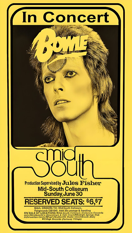 Poster David Bowie – Mid-South Coliseum, June 20