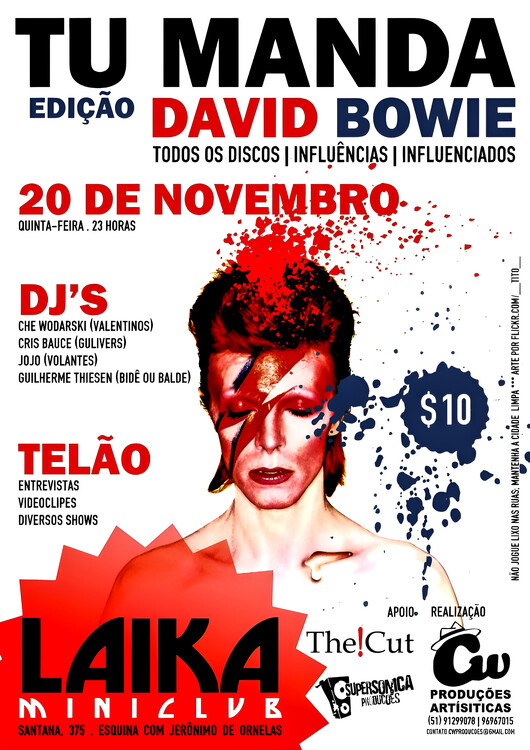 Poster David Bowie – Tu Manda, November 20