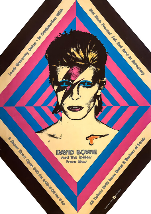 Poster David Bowie – Ziggy Stardust and the Spiders from Mars