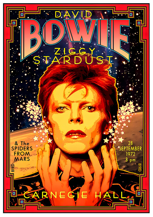 Plakát David Bowie – Ziggy Stardust, Carnegie Hall
