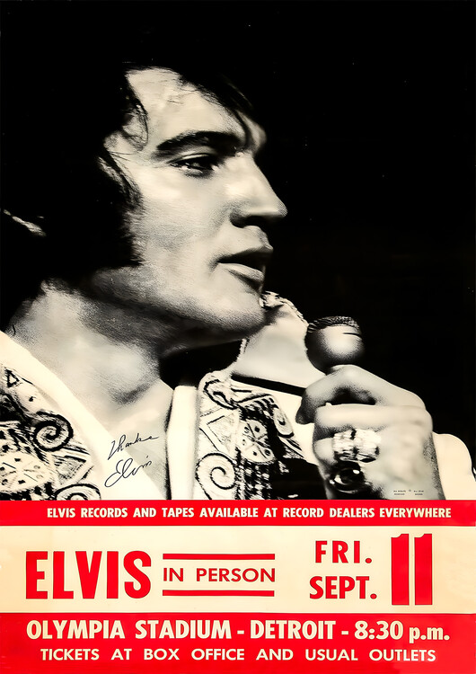 Poster Elvis Presley – Olympia Stadium, Detroit