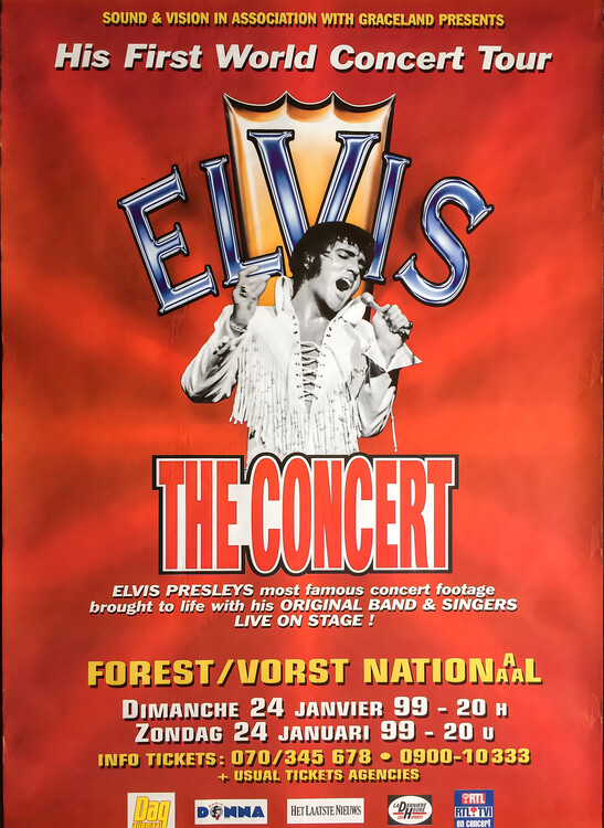 Poster Elvis – The Concert, Vorst Nationaal
