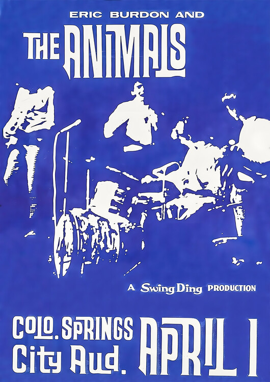 Poster Eric Burdon and The Animals – City Auditorium, April 1