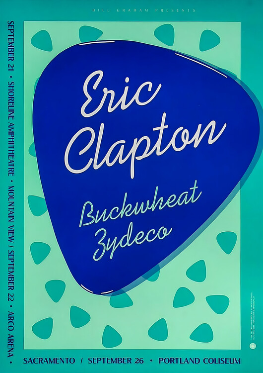 Poster Eric Clapton – Buckwheat Zydeco