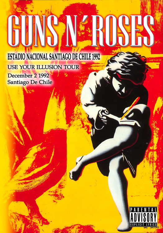 Плакат Guns N’ Roses – Use Your Illusion Tour, Santiago de Chile 1992
