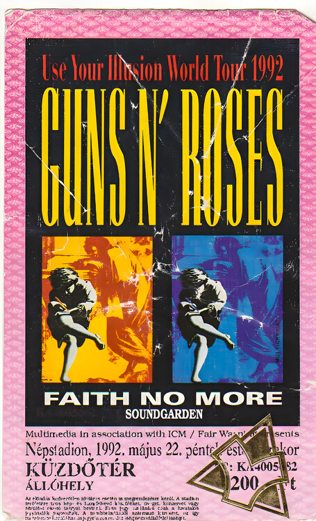 Плакат Guns N’ Roses, Faith No More & Soundgarden – Use Your Illusion World Tour 1992