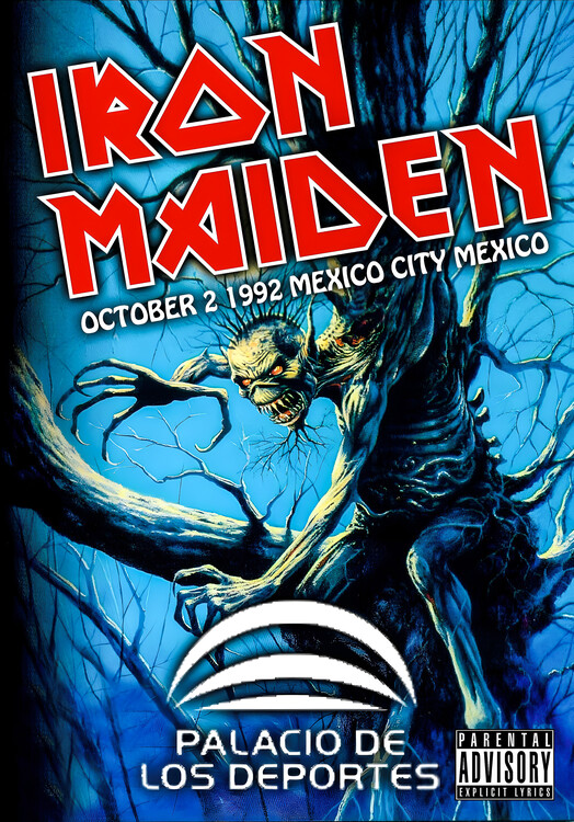Плакат Iron Maiden – Mexico City 1992, Palacio de los Deportes