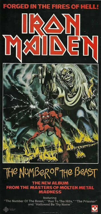 Плакат Iron Maiden – The Number of the Beast