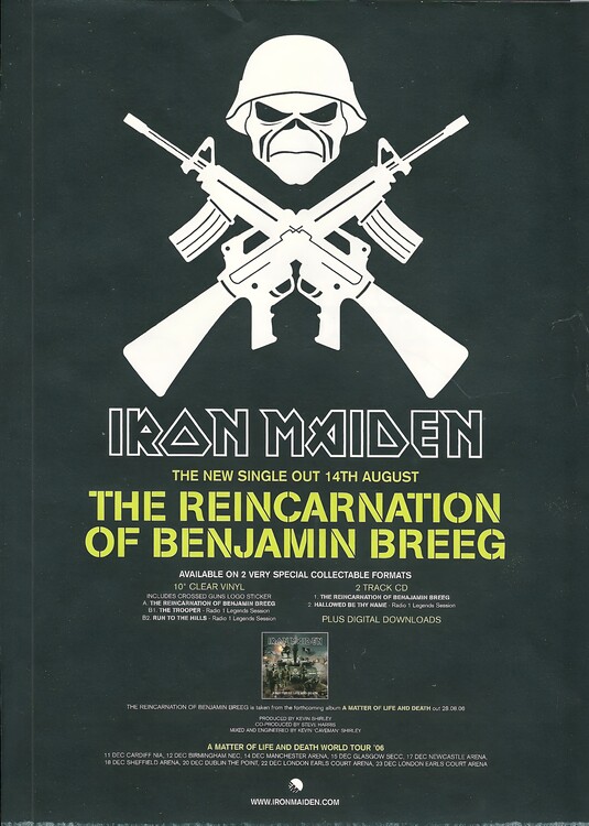 Плакат Iron Maiden – The Reincarnation of Benjamin Breeg