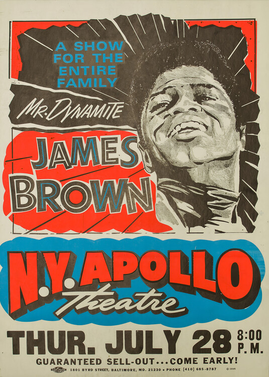 Плакат James Brown – N.Y. Apollo, July 28
