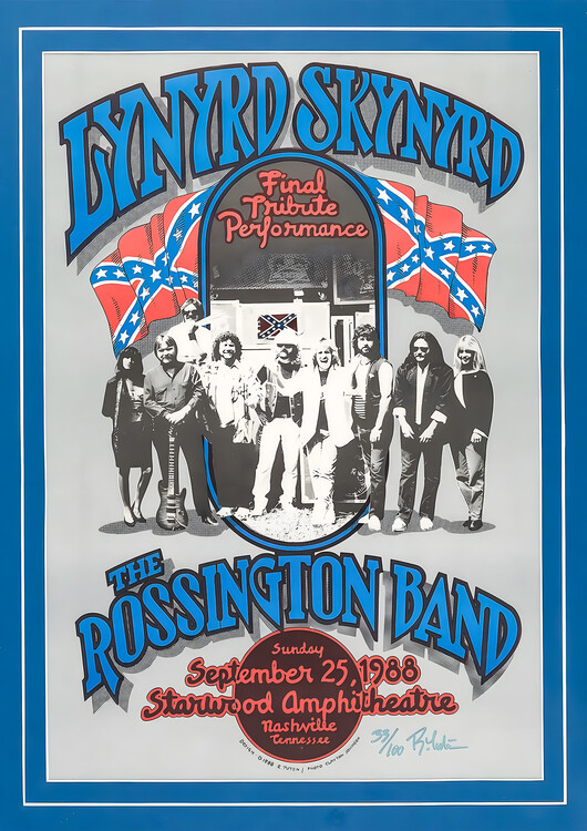 Плакат Lynyrd Skynyrd & Rossington Band – Concert 1986