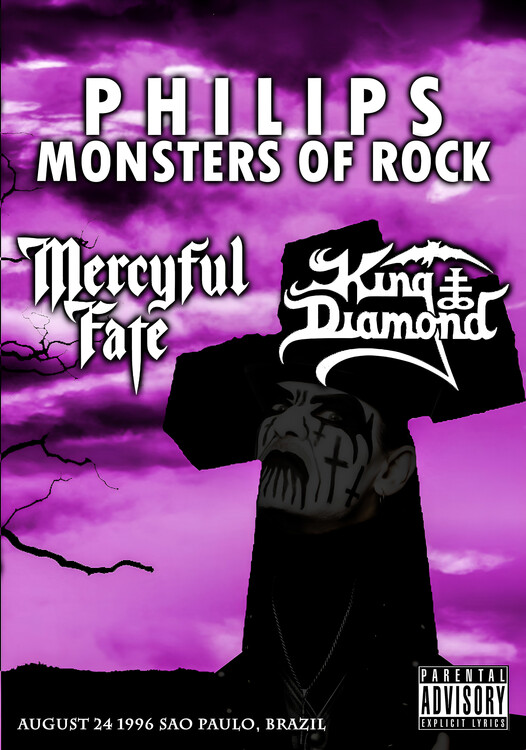 Плакат Mercyful Fate & King Diamond – Phillips Monsters of Rock