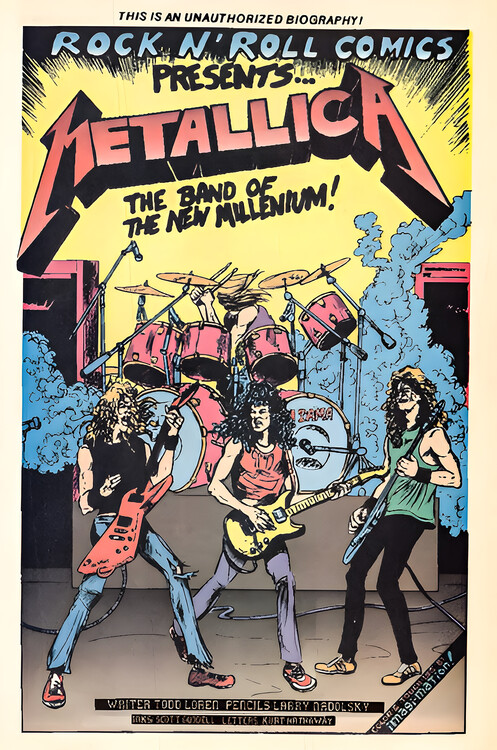 Плакат Metallica – Rock ’n’ Roll Comics