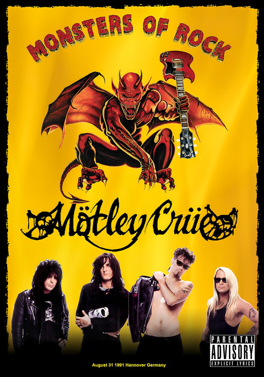 Плакат Mötley Crüe – Monsters of Rock