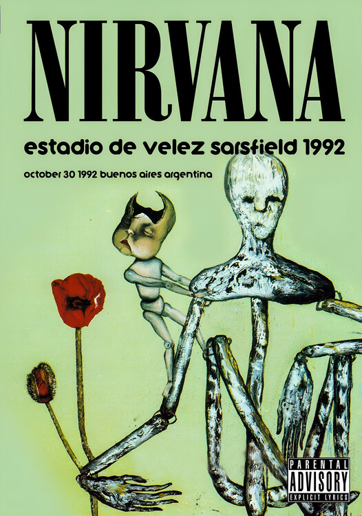 Плакат Nirvana – Estadio de Vélez Sarsfield 1992