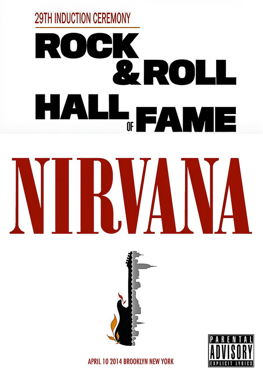Плакат Nirvana – Rock & Roll Hall of Fame