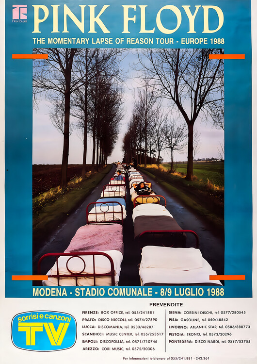 Плакат Pink Floyd – A Momentary Lapse of Reason Tour, Modena 1988