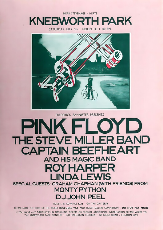 Плакат Pink Floyd – Knebworth Park 1975