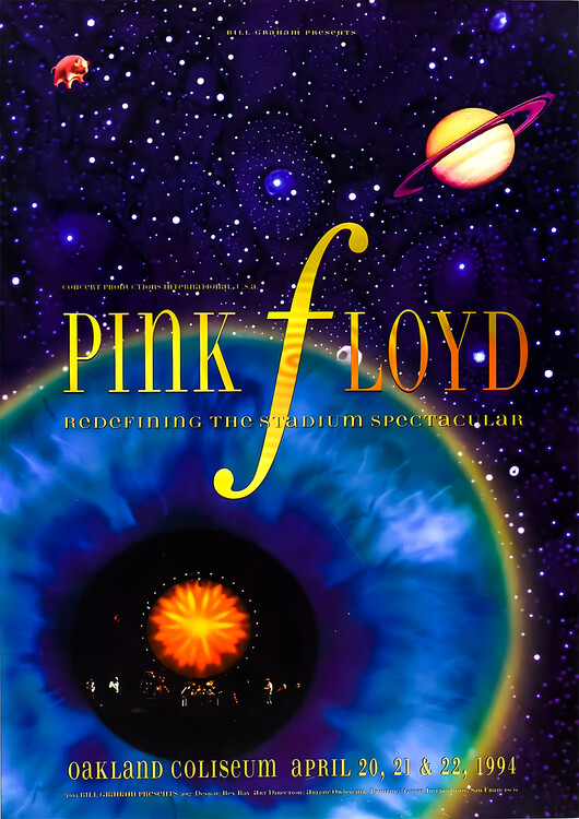 Плакат Pink Floyd – Oakland Coliseum 1994