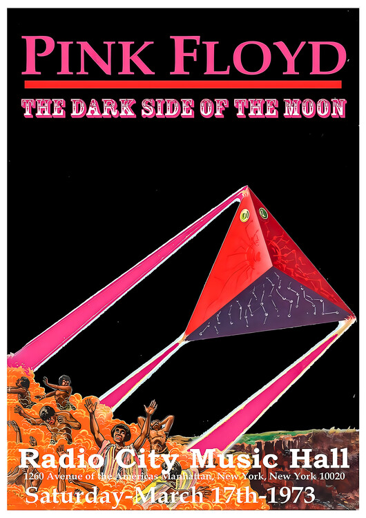 Plakát Pink Floyd – The Dark Side of the Moon, Radio City 1973
