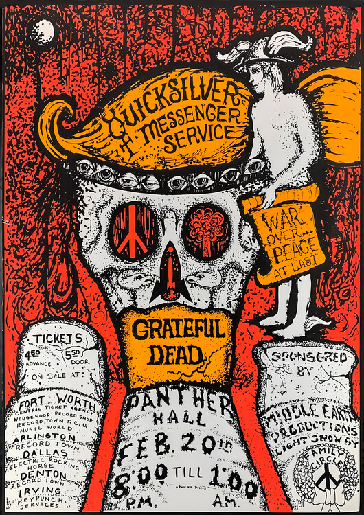 Плакат Quicksilver Messenger Service & Grateful Dead – Panther Hall