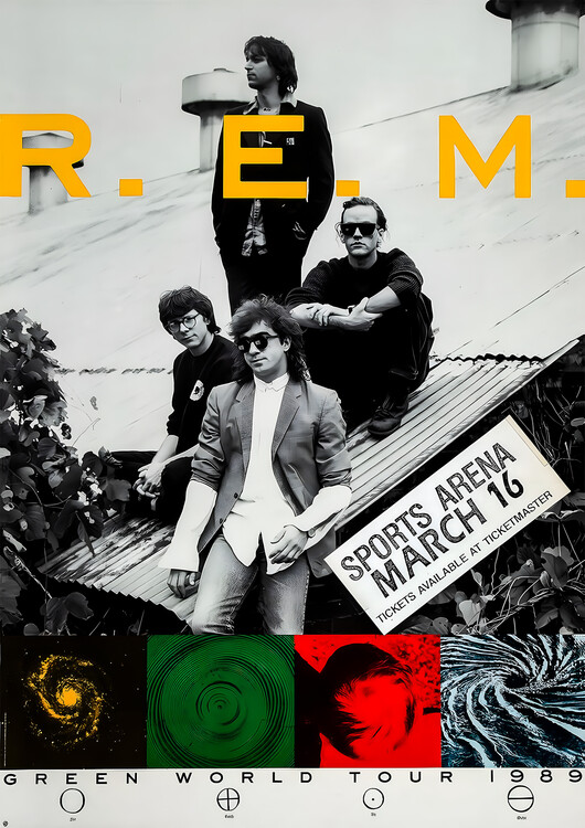Плакат R.E.M. – Green World Tour, Sports Arena