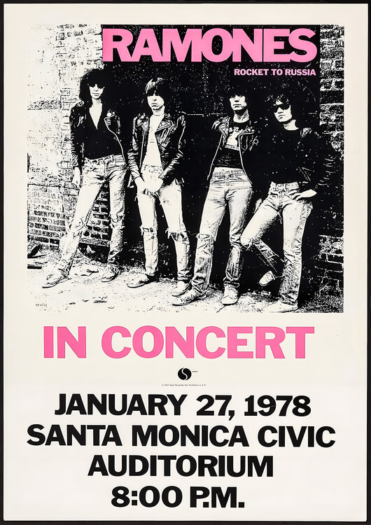 Плакат Ramones – Santa Monica Civic Auditorium 1978