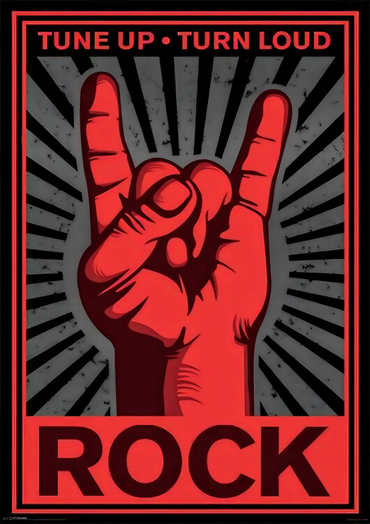 Плакат Rock – Tune Up, Turn Loud