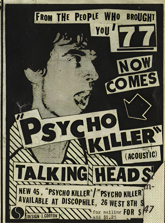 Плакат Talking Heads – Psycho Killer Acoustic