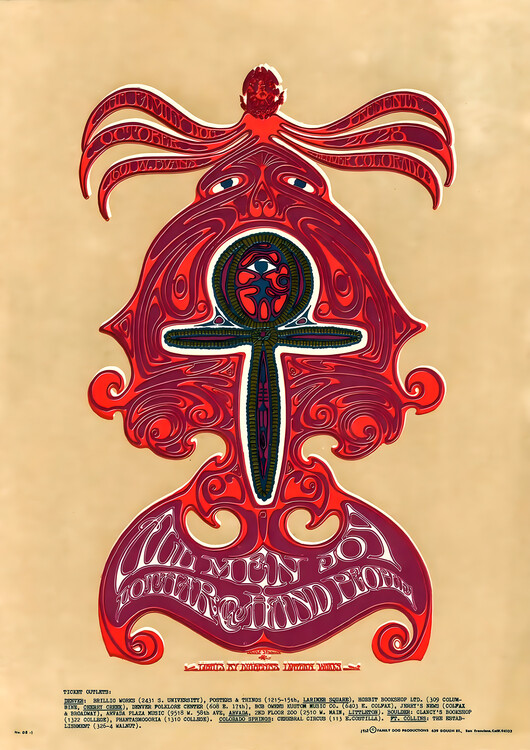 Плакат The Chambers Brothers – Psychedelic Concert Poster