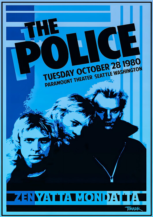 Плакат The Police – Live, October 28, 1980