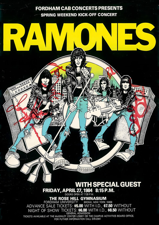 Плакат The Ramones – Spring Weekend Rock Off Concert