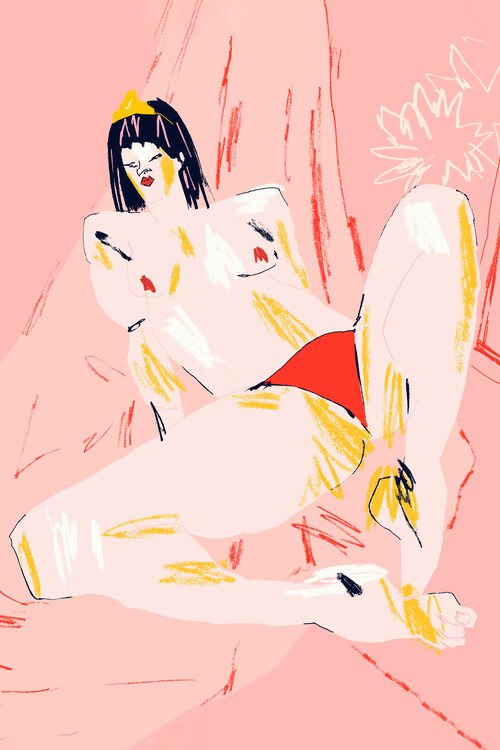 Poster Francesco Gulina - Red Blossom Nude