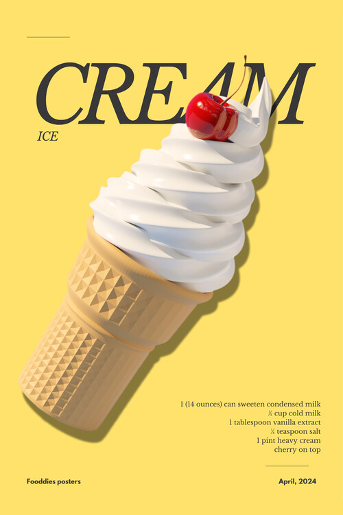 Poster Julia Ramiro - Ice Cream Spotlight