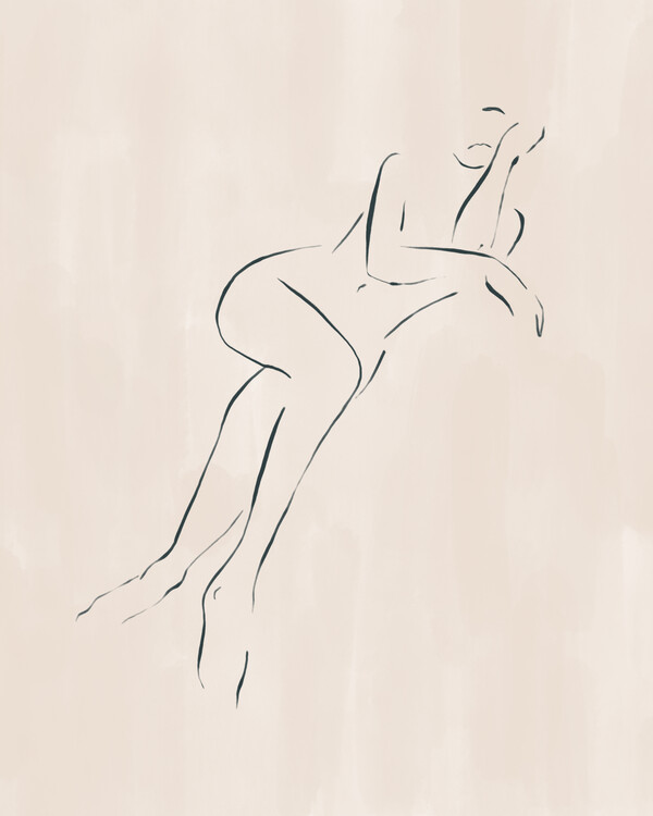 Obraz na plátně Minimalist Female Form
