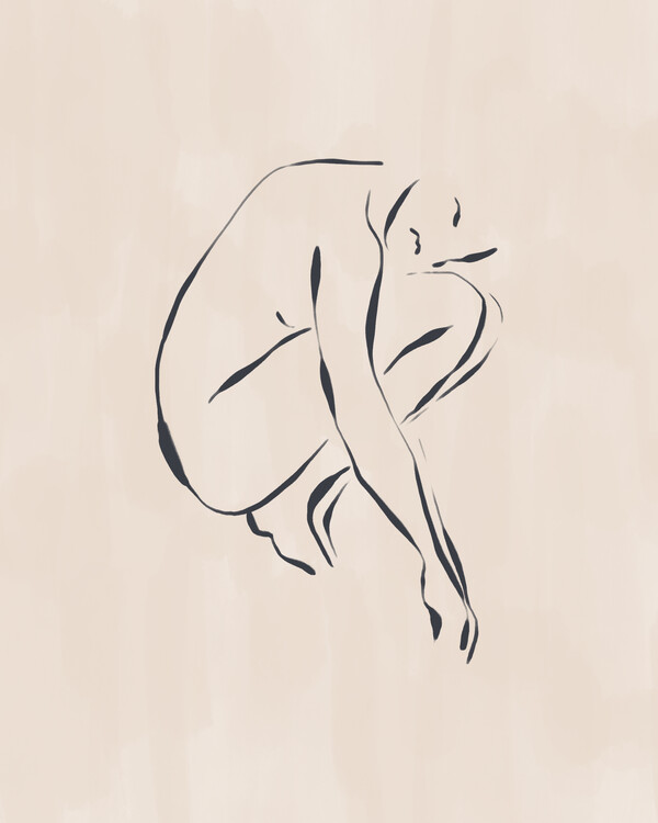 Plakat Elegant Nude Figure