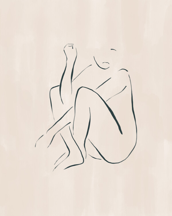 Plakat Minimalist Line Figure