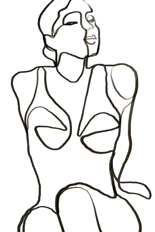 Плакат Elegant Line Figure