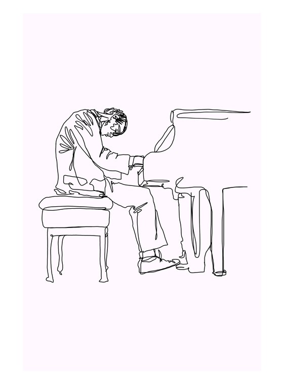 Plakat Musician at the Piano