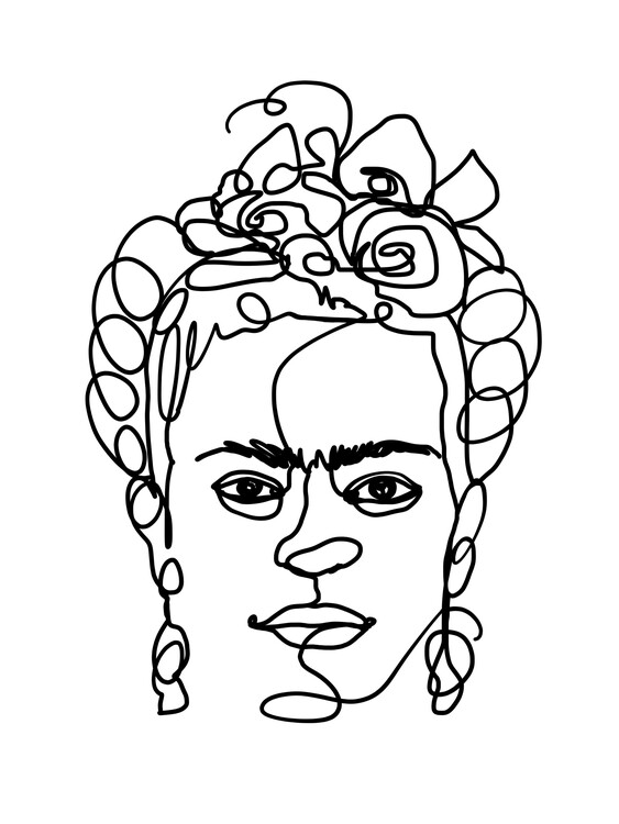Плакат Strong Woman Line Art