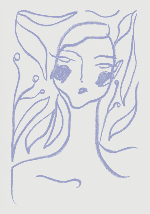 Plakat Ethereal Lavender Portrait