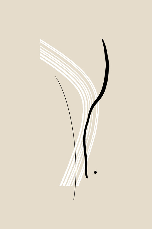 Plakat Elegant Black and White Lines