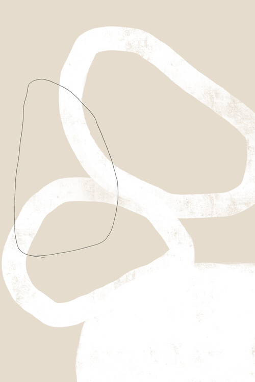 Plakat Intertwined Organic Shapes