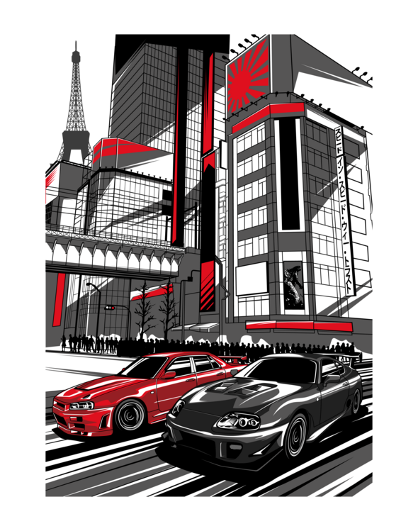 Tričko Nissan GT-R – Tokyo Garage