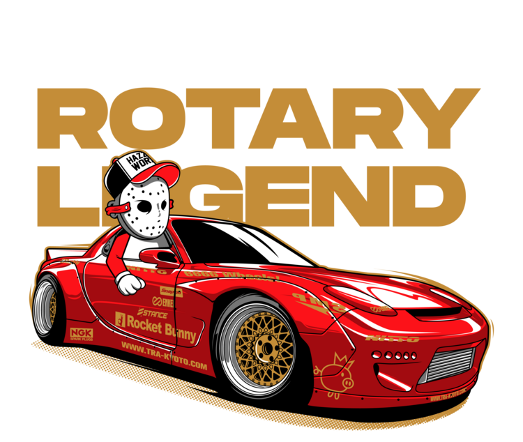 Tričko Mazda RX-7 – Rotary Legend