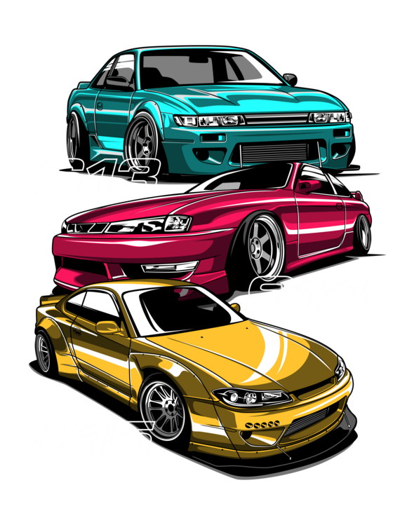 Tričko Nissan Silvia S14 – JDM Lineup