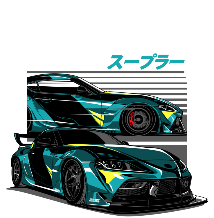 Tričko Toyota Supra MK4 – Turbo Style