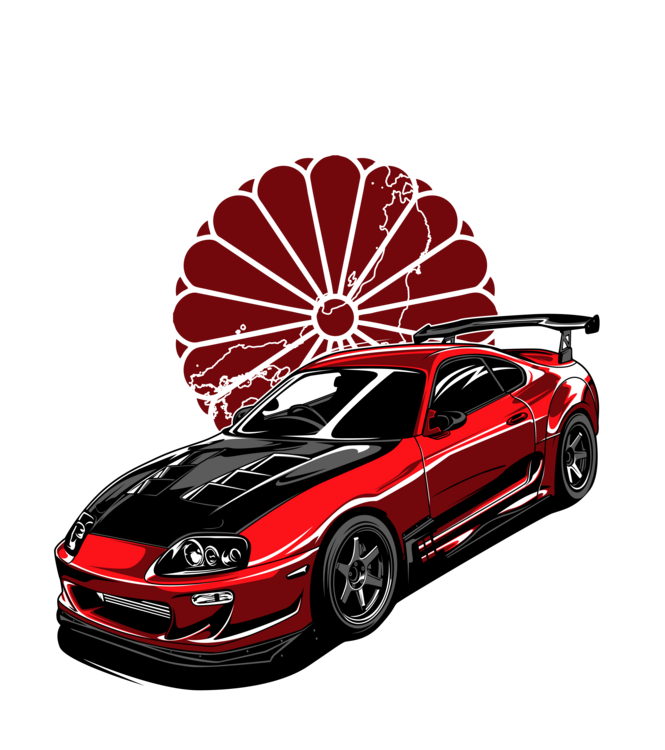 Tričko Toyota Supra MK4 – Rising Sun