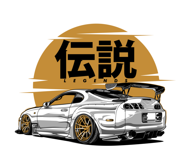 Tričko Toyota Supra MK4 – Japanese Legend